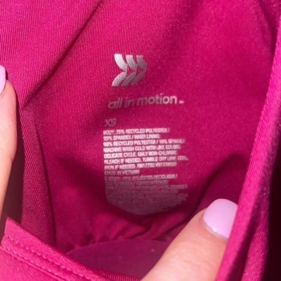 ALL in Motion Built In Bra Pink Tank Top - Picture 9 of 9